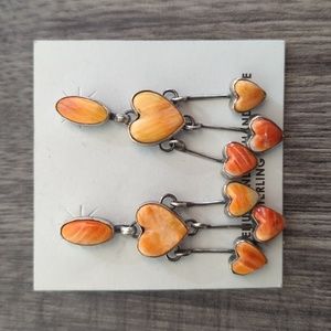 Heart Dangle Earrings 🧡